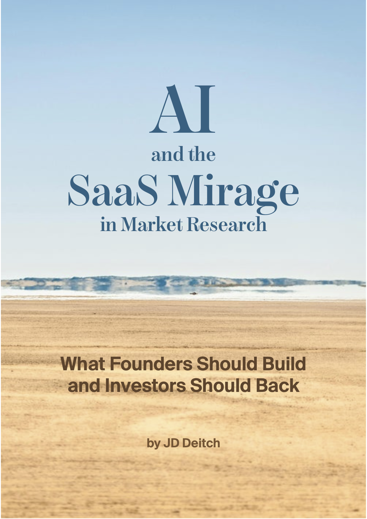 AI and the SaaS Mirage in Market Research