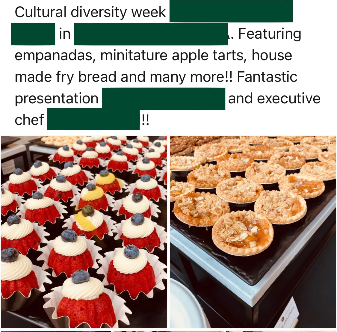 LinkedIn post about Cultural Diversity Week